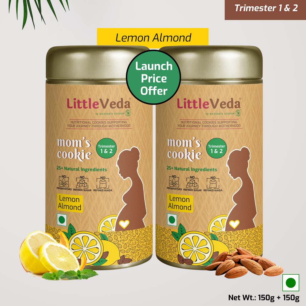 LittleVeda Pregnancy Cookies Trimester 1&2 (Pack of 2)(150g+150g)