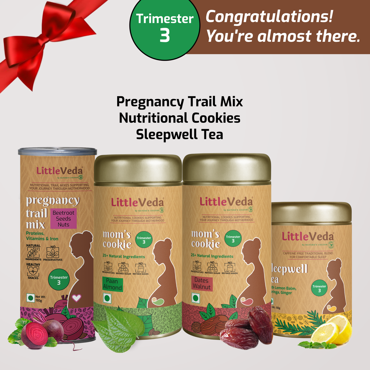 Trimester 3 Pregnancy Gift Bundle (Pregnancy Trail Mix, Pregnancy Co